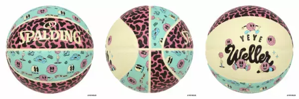 「SpaldingｘYEYE WELLER「世界をもっとカラフルでハッピーに！」ドイツ発アーティストデュオ“YEYE WELLER”とのコラボレーションシリーズが2月13日発売」の画像