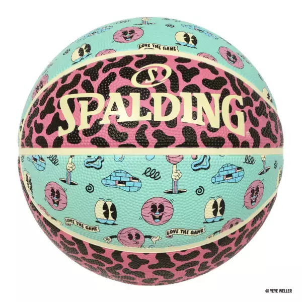 「SpaldingｘYEYE WELLER「世界をもっとカラフルでハッピーに！」ドイツ発アーティストデュオ“YEYE WELLER”とのコラボレーションシリーズが2月13日発売」の画像