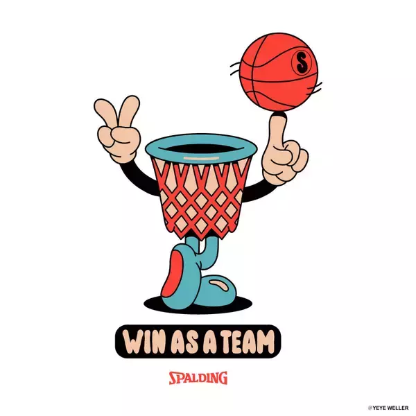 「SpaldingｘYEYE WELLER「世界をもっとカラフルでハッピーに！」ドイツ発アーティストデュオ“YEYE WELLER”とのコラボレーションシリーズが2月13日発売」の画像