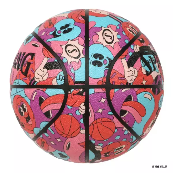 「SpaldingｘYEYE WELLER「世界をもっとカラフルでハッピーに！」ドイツ発アーティストデュオ“YEYE WELLER”とのコラボレーションシリーズが2月13日発売」の画像