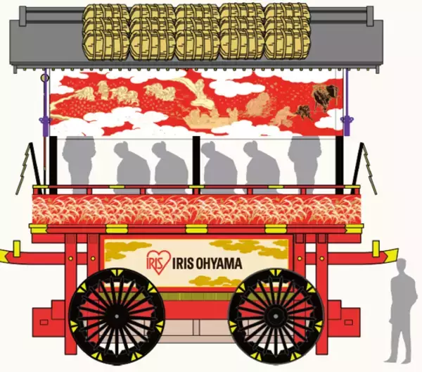 「30年ぶり（※1）に新山鉾「五穀豊穣山鉾」を制作「仙台・青葉まつり」山鉾巡行に初参加」の画像