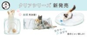 肉球フェチのみなさまに朗報♪透明デザインでうちの子の可愛さをもっと見れる！撮れる！猫用おもちゃ「クリアシリーズ」11月4日新発売