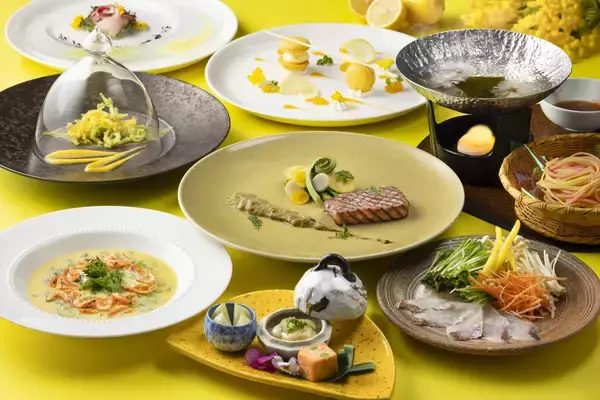 「【富士マリオットホテル山中湖】国際女性デーを祝う「ミモザカラー」の春ディナーコース「Terroir Yamanashi ～Mimosa Yellow Spring～」を発売」の画像