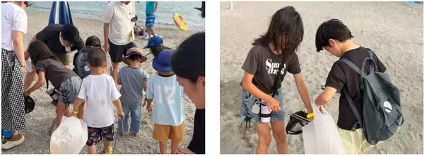 「逗子海岸で海開きとビーチクリーンイベントを実施地域と連携し、海洋環境保全と次世代への環境教育を推進」の画像