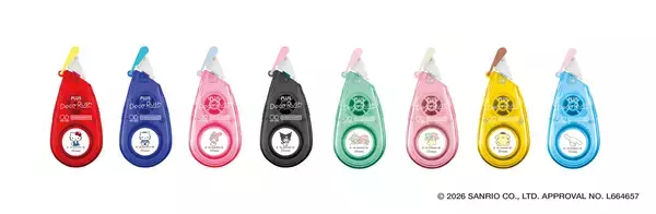 「デコレーションテープ「デコラッシュ限定ハートケースセット サンリオキャラクターズ デザイン」を販売開始」の画像