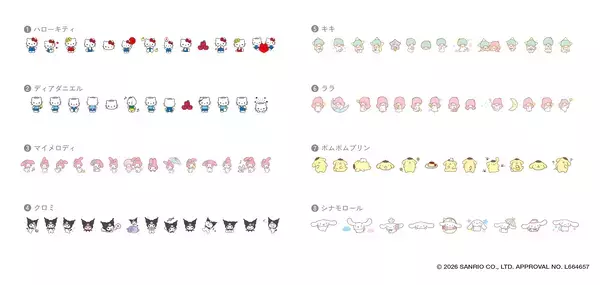 「デコレーションテープ「デコラッシュ限定ハートケースセット サンリオキャラクターズ デザイン」を販売開始」の画像