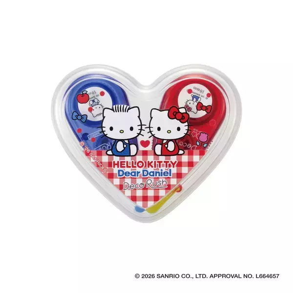 「デコレーションテープ「デコラッシュ限定ハートケースセット サンリオキャラクターズ デザイン」を販売開始」の画像