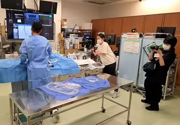 「同志社女子大学学芸学部メディア創造学科生が京都田辺中央病院循環器内科のPR動画を制作」の画像