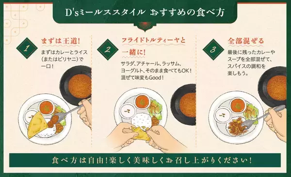 「デニーズ初！「チキンビリヤニ」や混ぜて楽しむ「D’sミールススタイル」など本格メニュー計6品が期間限定で初登場！　　南インド料理の名店「エリックサウス」稲田氏監修メニュー5月20日(水)より販売」の画像