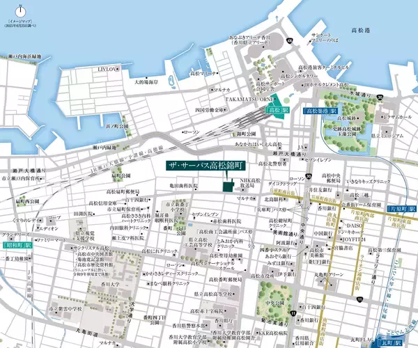 「【穴吹工務店】「高松」駅から徒歩9分、歴史ある錦町に誕生「ザ・サーパス高松錦町」3月13日（金）より販売開始」の画像