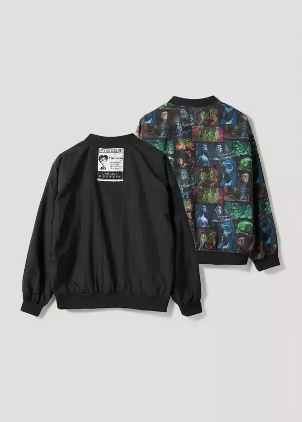 「『ティム・バートンのコープスブライド』とグラニフがコラボレーション！ダークでロマンティックな作品からスウェットやブルゾン、バッグなど11アイテムが登場」の画像