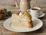 「【Afternoon Tea LOVE&TABLE】"シャインマスカット" や “渋皮栗” など、秋のミルクレープ3種を発売！マロン×ピスタチオの新作クレープセットも」の画像8
