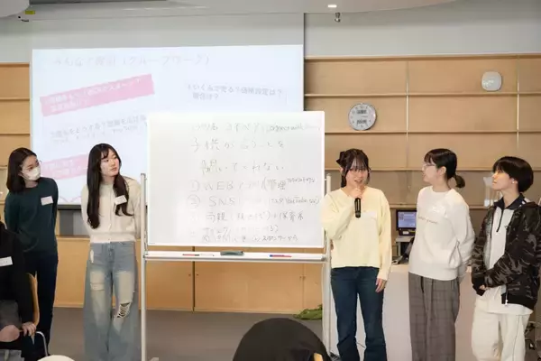 「日本女子大学で女子高校生向けに起業体験授業を実施―「経済学部（仮称）」の学びに触れる実践的ワークショップ―」の画像