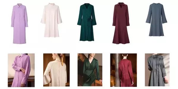 「A Graceful Expression　繊細な優美さを日常に「HANA TAJIMA FOR UNIQLO」 2022年秋冬ドレスコレクション2022年8月26日（金）より発売」の画像