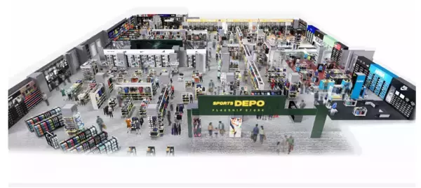 売り場約1,000坪に200ブランド10万点が集結　県内最大級の体験型スポーツストアが横浜に誕生「スポーツデポフラッグシップストア トレッサ横浜店」が3月6日（金）グランドオープン！