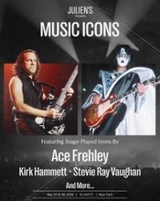 「ハードロックカフェ 東京」 世界的音楽オークション「MUSIC ICONS」 開催に先駆け、貴重なメモラビリアを期間限定展示