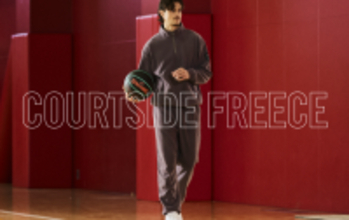 COURTSIDE FREECE（コートサイドフリース）シリーズプレー前のアップ、移動時に身体を暖かく包み込む軽量で防寒性に優れる機能的なフリースウェアシリーズ 好評発売中