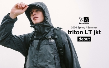 【KARRIMOR】定番の軽量マウンテンパーカー「triton LT jkt」を発売