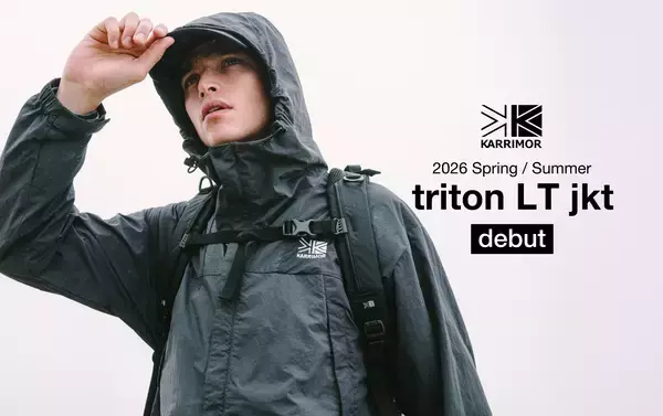 「【KARRIMOR】定番の軽量マウンテンパーカー「triton LT jkt」を発売」の画像