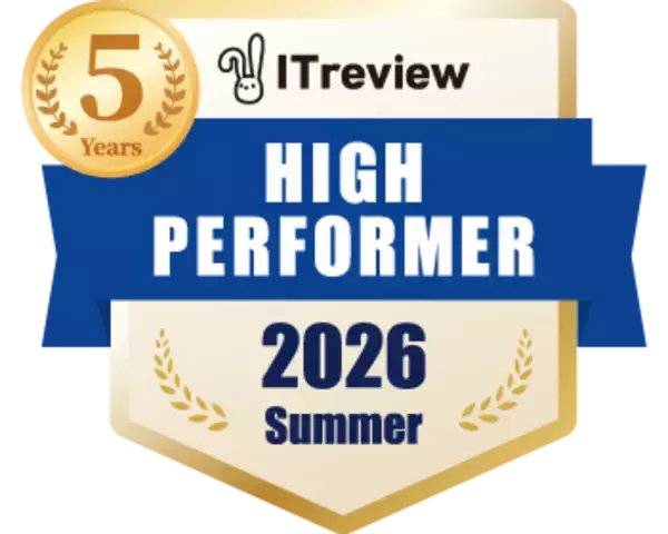 「MCoreがITreview Grid Award 2026 Summerで「High Performer」を受賞～顧客から高い評価を得て7年連続受賞*1～」の画像