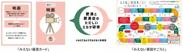 「「肥満症」の正しい理解促進プログラム「肥満と肥満症のただしいミカタ研修」／「肥満症」の『みえない偏見や要因』を知るゲーム型研修ツール、「みえない偏見カード」「みえない要因すごろく」を無料公開」の画像