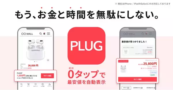 自動で最安値の商品ページを表示するアプリ『PLUG』β版リリース