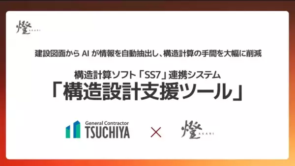 燈とTSUCHIYA、「SS7」連携の「構造設計支援ツール」を開発