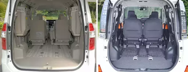 「ミニバン3列目シート格納の争いに終止符!?　新型ノア／ヴォクシーの格納方式が便利すぎる」の画像