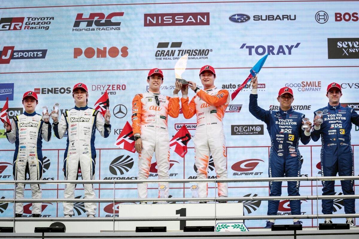 【スーパーGT】王者No.36 au TOM’S GR Supra（坪井翔／山下健太）がGT500クラス4連覇に向けて1勝目獲得。GT300はNo.777 D’station Vantage GT3（藤井誠暢／チャーリー・ファグ）がポールtoウィン