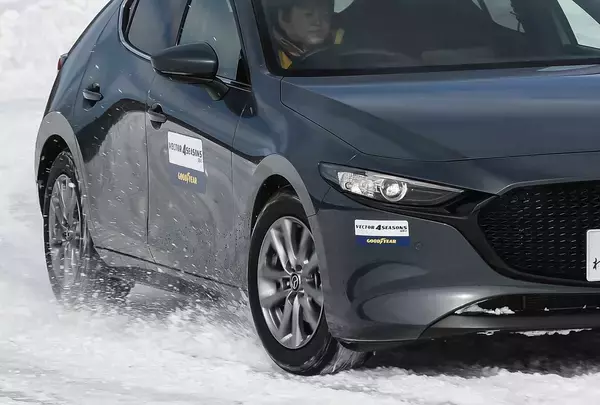 進化したオールシーズンタイヤ「ベクター4シーズンズ」を氷上試乗！限界性能を高めた第3世代の実力を知る｜GOODYEAR VECTOR 4SEASONS GEN-3／VECTOR 4SEASONS GEN-3 SUV｜