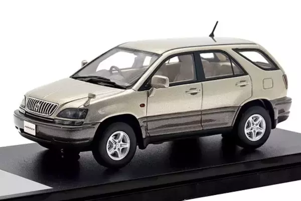 Hi-Storyから1/43スケール「トヨタ ハリアー 3.0 FOUR Ｇパッケージ（1997）」ディスプレイモデルが登場｜インターアライド｜