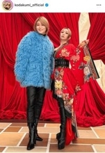 倖田來未、氷川きよしと仲良くパシャリ！『FNS歌謡祭』オフショに反響「大好きなコンビ」「眩しいです」