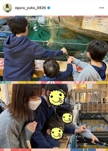 小倉優子、3人の息子を見守るほっこり親子SHOTに「尊敬します！」「素敵なママ」の声