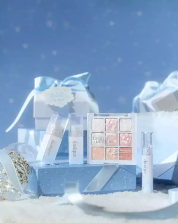デイジーク、降り積もる雪の結晶9色のアイシャドウと2つのティント、グロスが”ホリデーコレクション”として登場！