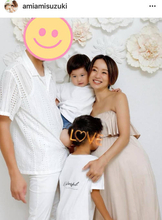 第3子妊娠中の鈴木亜美、家族4人でのマタニティフォト公開＆計画無痛分娩での入院を報告