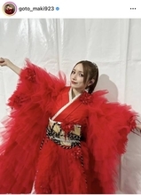 後藤真希、海外のフェスで披露した着物風衣装SHOTに「めちゃくちゃ素敵」「最高すぎます！」と反響