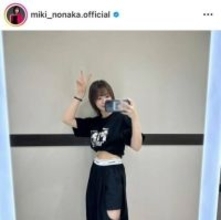 「スタイル抜群」モー娘。野中美希、美ウエストがチラリのTシャツSHOTに絶賛の声「細い」