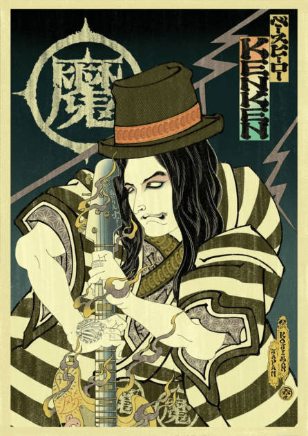 ストリートとポップカルチャーを浮世絵で塗り替える“現代の浮世絵師”KOJIMAN、初の東京個展「下剋浮世」6月6日より開催