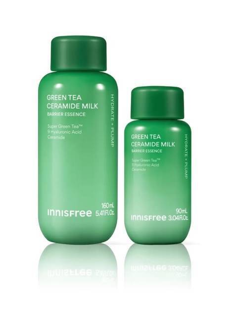 INNISFREE、ミルク化粧水『グリーンティー セラミド ミルク エッセンストナー』オンライン限定サイズ＆セットが登場