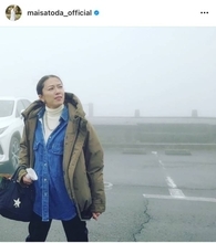 里田まい、“霧がすごかった”お出かけSHOTを公開「さて、私はどこへ行ったでしょうか？！」