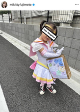 藤本美貴、3歳次女の“セーラームーン”風SHOTにファンほっこり「めちゃんこ可愛い」「お菓子あげちゃう」