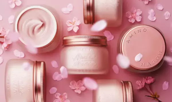 「アミノメイソン プレミアムモイスト クリームマスク」に、ふんわり華やかな「さくらブーケの香り」が登場！