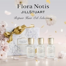 Flora Notis JILL STUART、ホリデーコレクション第2弾は心も髪も輝くヘアオイルセレクション