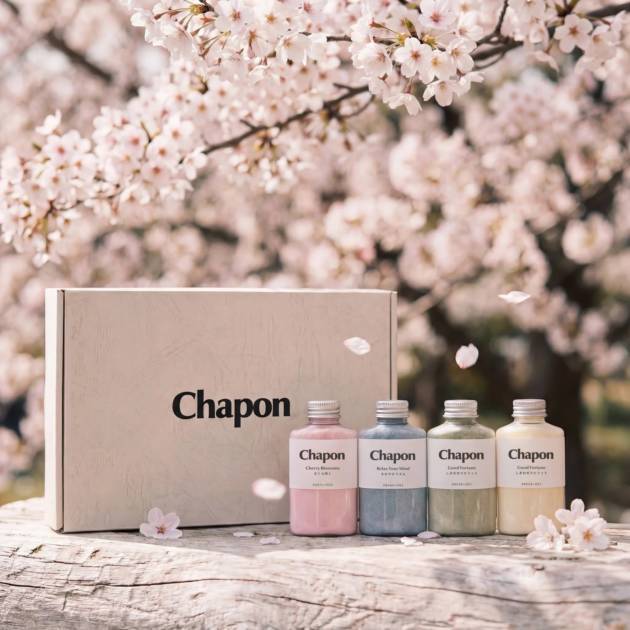 Chapon、春の香りを楽しむ入浴剤セット「やわらかな春風」販売開始
