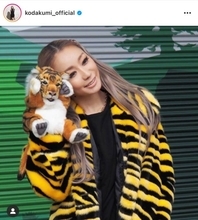 「大人になったラムちゃん？！」倖田來未、トラ柄コートのツインテールSHOTに反響「まじ可愛い」