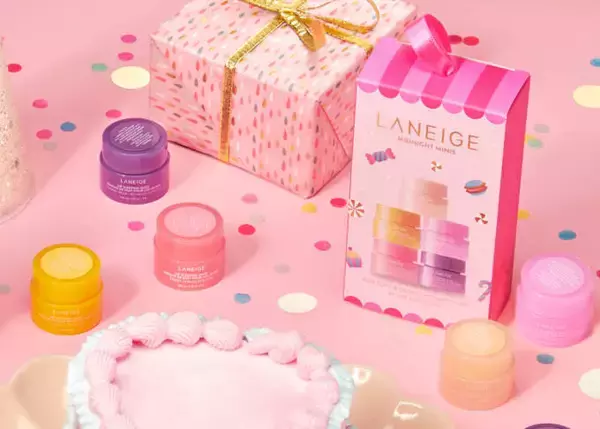LANEIGE、日本初登場の“マンゴー”を含めたミニサイズ5種「リップスリーピングマスク」ホリデーBOXが発売