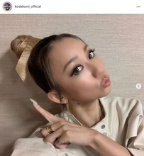 倖田來未、おすまし顔のお団子ヘア＆ツヤリップSHOTに「可愛すぎる問題」「理想の輪郭」の声