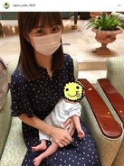 小倉優子、三男の“一ヶ月検診”2SHOTに反響「ママに似て…」「ゆうこりんも息子くんも天使」
