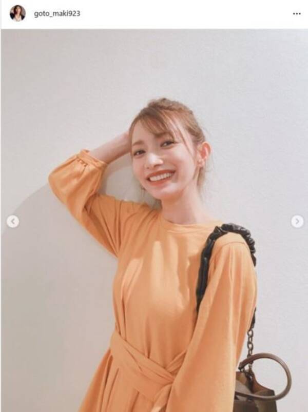 後藤真希 笑顔のポニーテール 秋色ワンピースshotに 最強に可愛い スタイル良い 年9月15日 エキサイトニュース