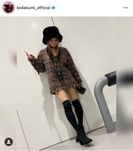 倖田來未、美脚際立つミニ丈“ニーハイブーツ”SHOTに絶賛の声「足が細すぎます！！」「女神」